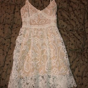 Kendall & Kylie white lace dress, size xs